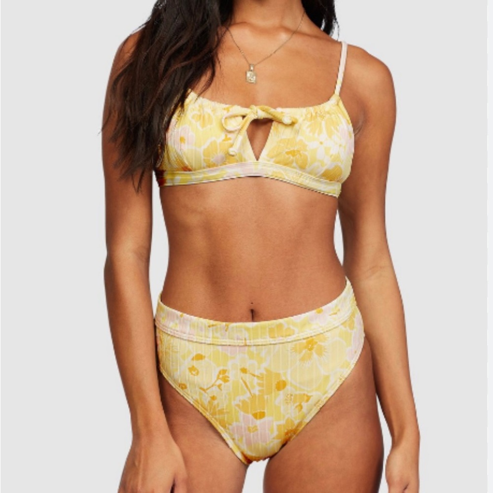 Billabong Yellow Floral Bikini
